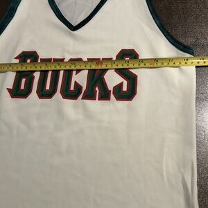 White and Green Bucks Jersey